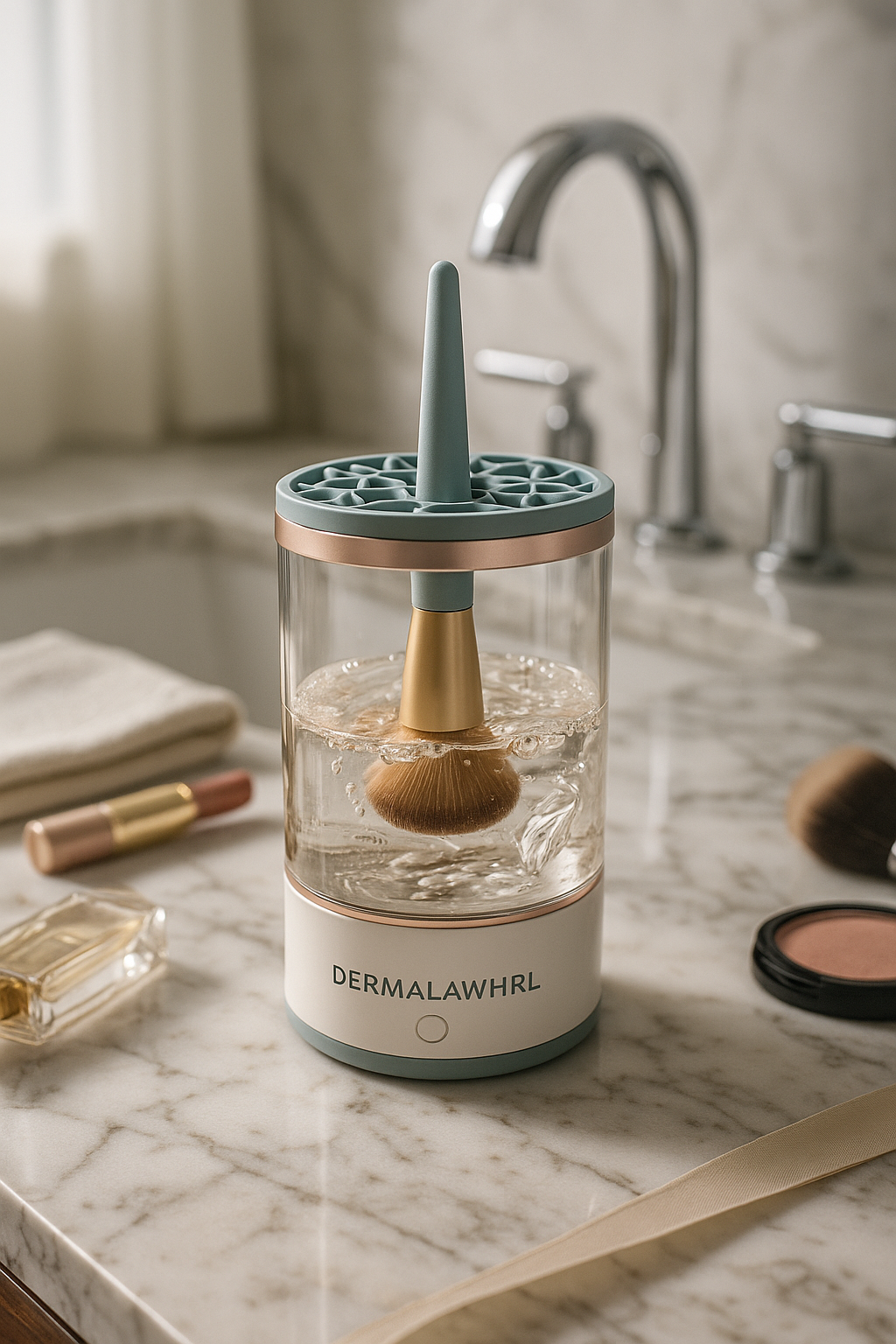 DermalaWhirl 3-in-1 Makeup Brush Cleaner & Dryer | USB-C 7000 RPM